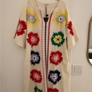 Frances Valentine maxi caftan with embroidering